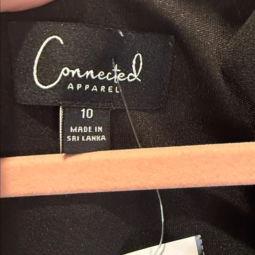 Connected Apparel Black Floral Print Sheath Dress 10 NWT‎ Wedding Guest Romantic - Picture 5 of 7